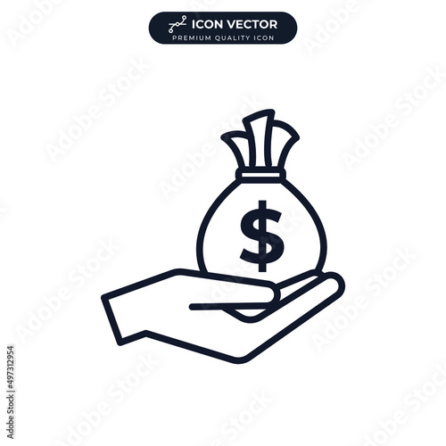 loan icon symbol template for graphic and web design collection logo vector illustration