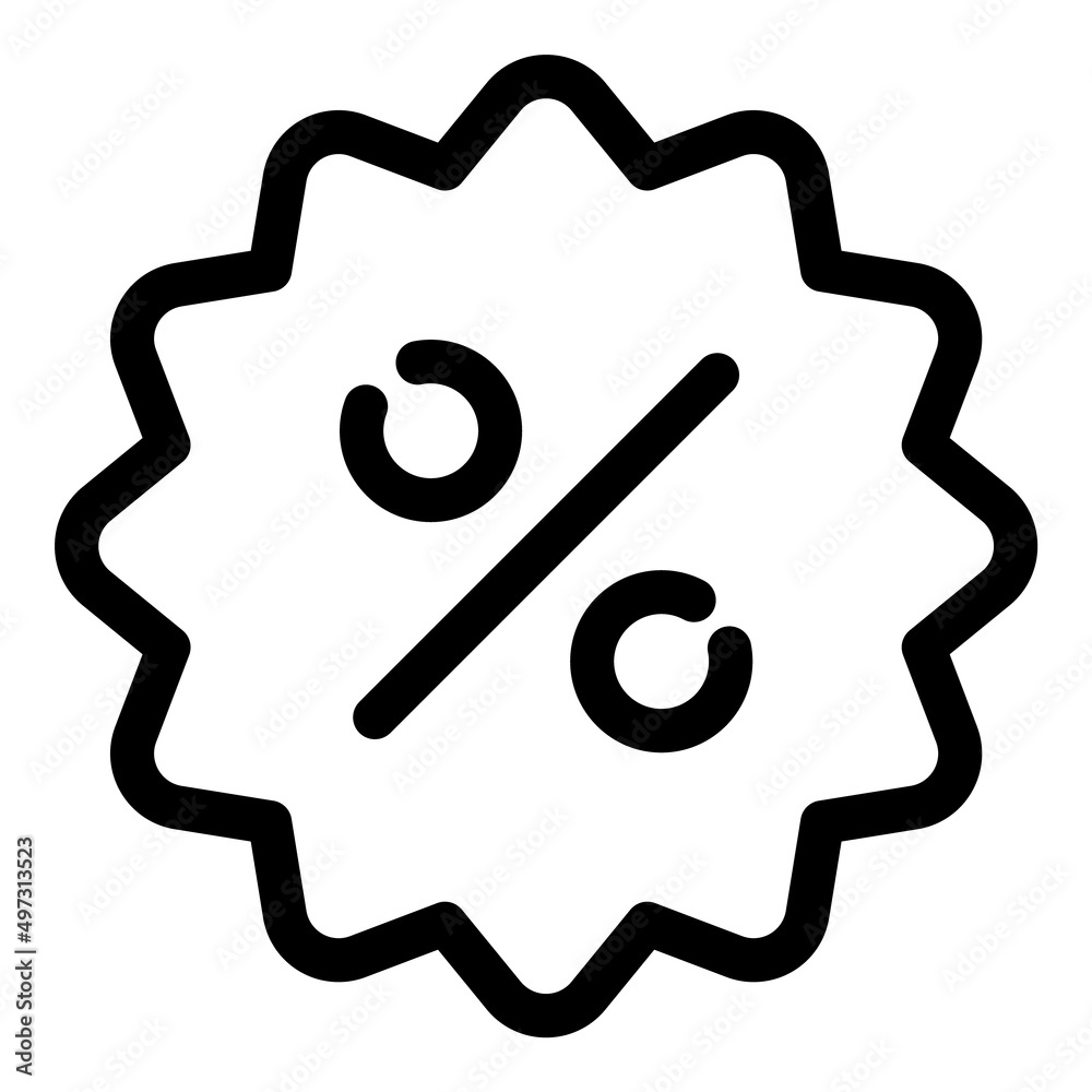 Discount Flat Icon Isolated On White Background Discount Flat Icon Isolated On White Background