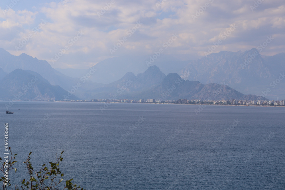 Panoramic view of mountains at Antalya Turkey.