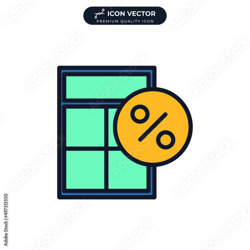 calculate icon symbol template for graphic and web design collection logo vector illustration