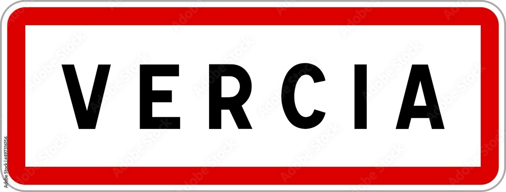 Panneau entrée ville agglomération Vercia / Town entrance sign Vercia Panneau entrée ville agglomération Vercia / Town entrance sign Vercia