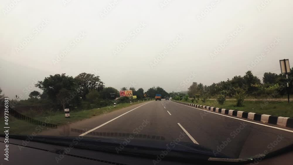 The Timelapse of Car Driving On The Highway in the Evening 1080p The Timelapse of Car Driving On The Highway in the Evening 1080p