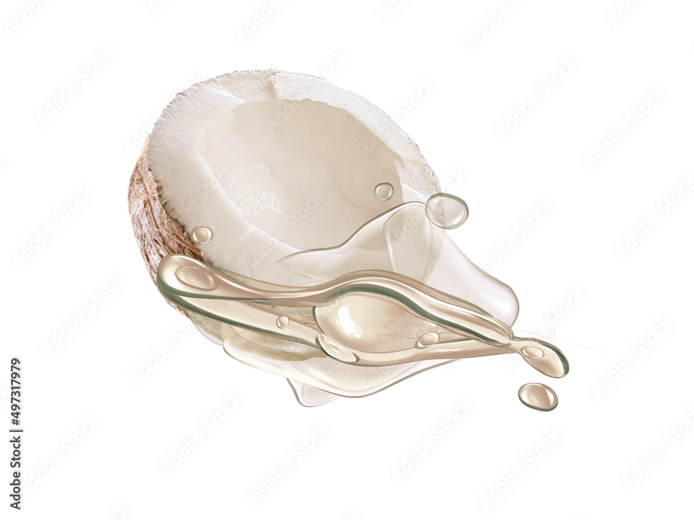 Fototapeta premium noix de coco, fruit, aliment, fruit, aliment, rouge, isolé, dessert, nectar, glacé, jus, extrait, sirop, huile, bonbon, sain, blanc, sucré, fraîcheur, juteuse, organique, nature, illustration, délicie