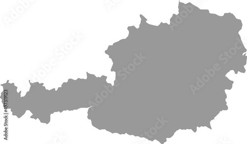 Austria map on png or transparent background,Symbols of Austria . vector illustration