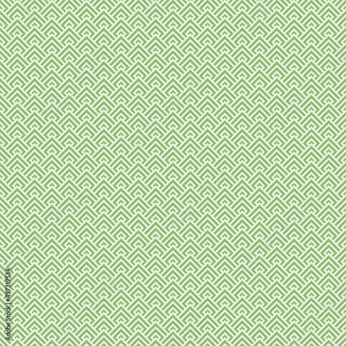colorful simple vector pixel art olivine and light green seamless pattern of minimalistic geometric scaly rhombus pattern in japanese style
