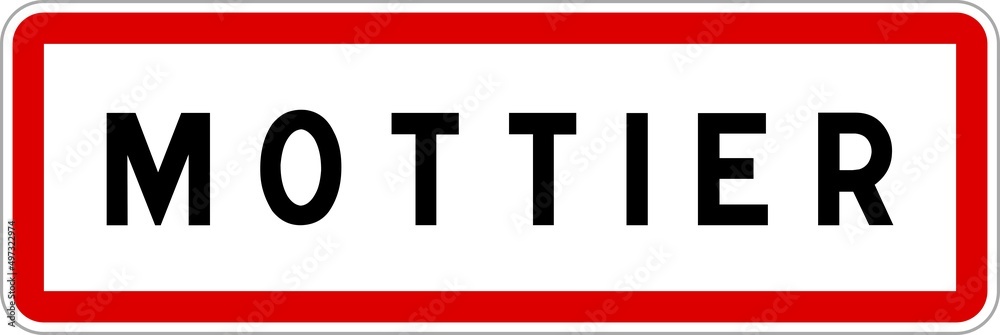 Panneau entrée ville agglomération Mottier / Town entrance sign Mottier Panneau entrée ville agglomération Mottier / Town entrance sign Mottier
