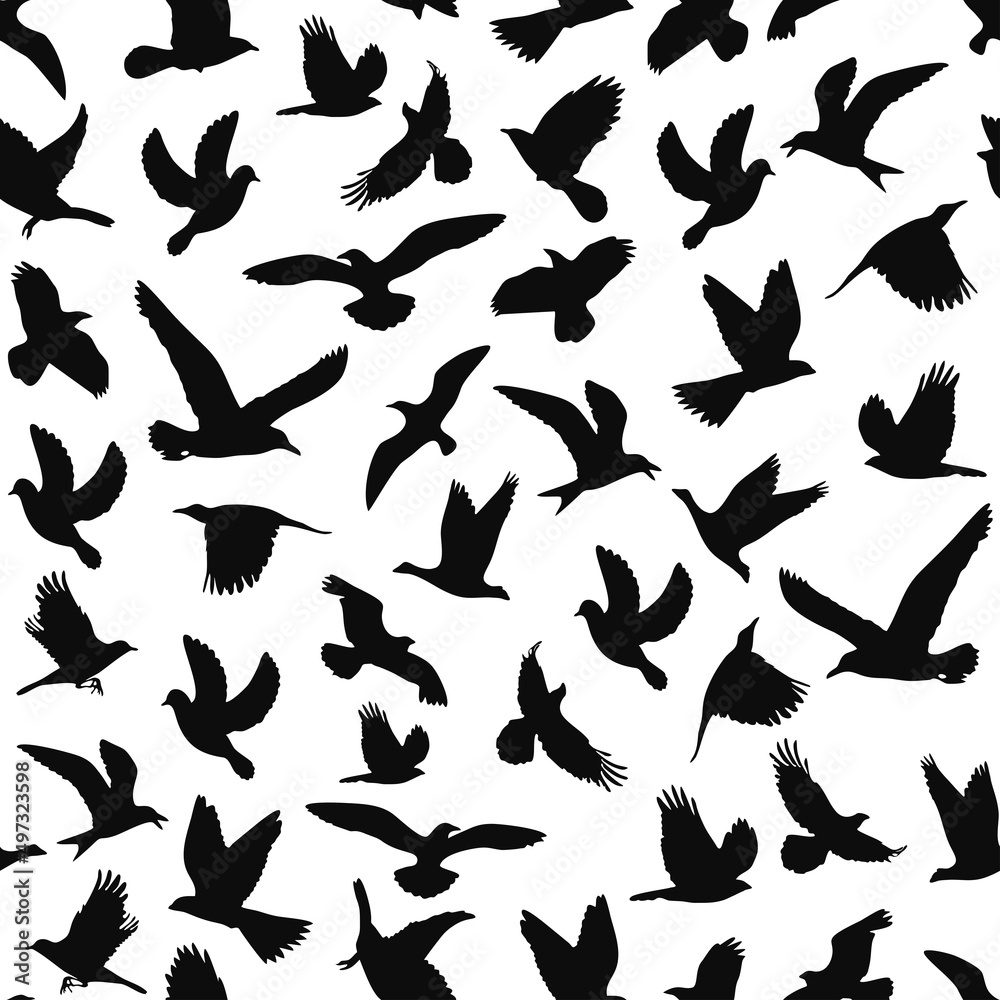 Bird symbol seamless pattern vector seamless print
Bird symbol seamless pattern vector seamless print