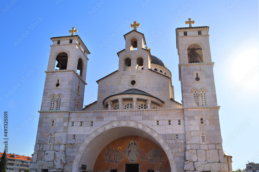 Cathedral of the Resurrection of Christ in Podgorica, Montenegro