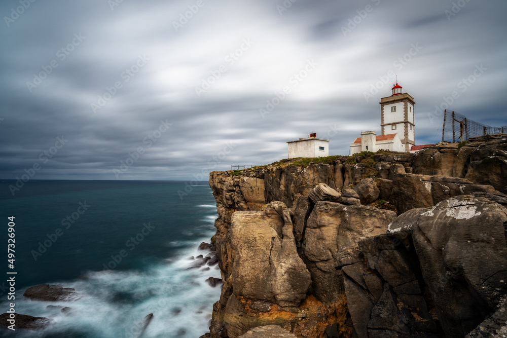 view of the Cabo Carvoeira lighthouse in Peniche