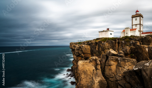 view of the Cabo Carvoeira lighthouse in Peniche