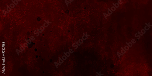 Watercolor red grunge background painting. Watercolour old deep maroon color backdrop. Stains on paper texture. abstract red background texture wall wallpaper. Dark red grungy canvas texture. 