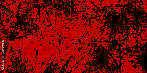 Watercolor red grunge background painting. Watercolour old deep maroon color backdrop. Stains on paper texture. abstract red background texture wall wallpaper.  Dark red grungy canvas texture.
