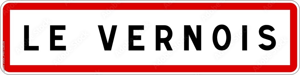 Panneau entrée ville agglomération Le Vernois / Town entrance sign Le Vernois Panneau entrée ville agglomération Le Vernois / Town entrance sign Le Vernois