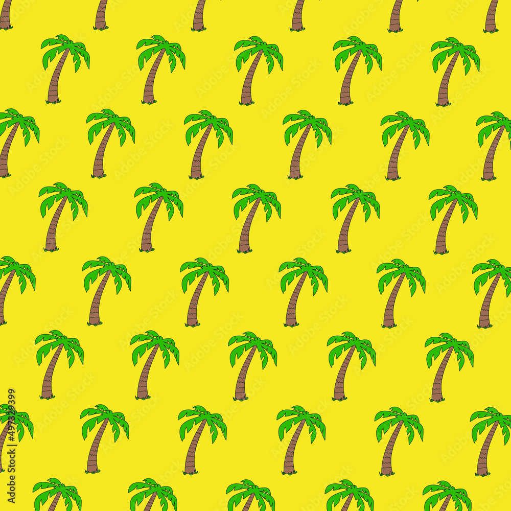 Palm trees background for all use. Tropical theme, islands, summer.