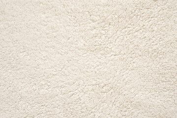 White fluffy fur fabric wool texture background