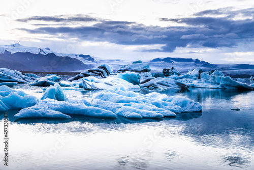 Iceberg and glacier in Iceland