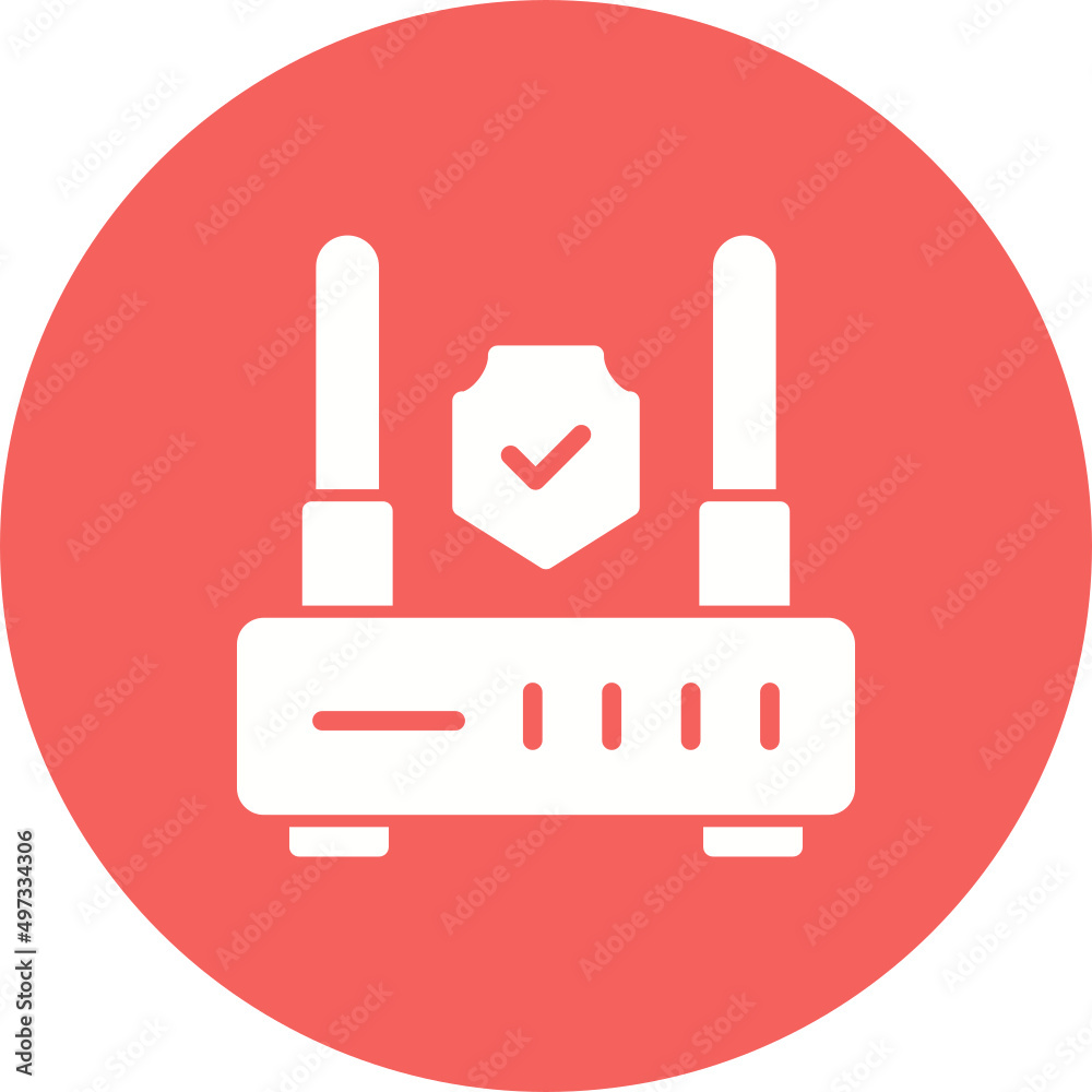 Router Encrypted Icon Router Encrypted Icon