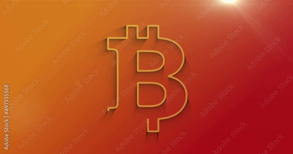Bitcoin blockchain crypto currency and digital money 3d symbol over man hand. Cyber technology icon abstract concept seamless and loopable. Bitcoin blockchain crypto currency and digital money 3d symbol over man hand. Cyber technology icon abstract concept seamless and loopable.