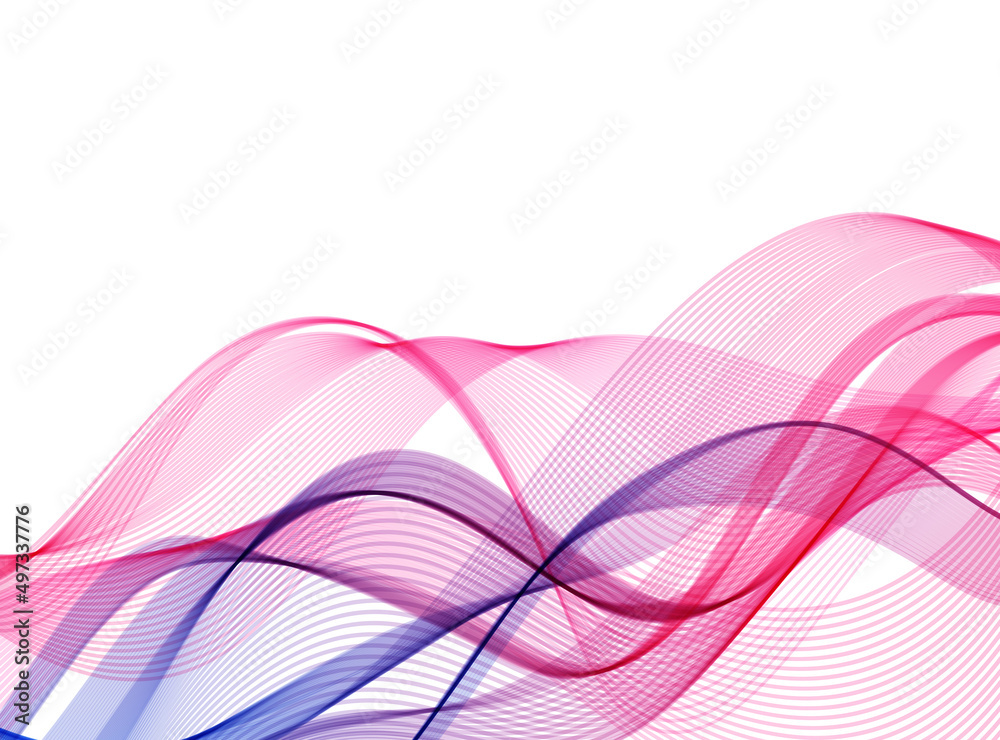 Abstract modern flowing stylish wave in white background. vector illustration