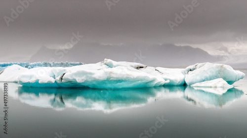 Iceberg and glacier in Iceland