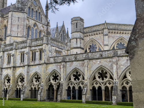Salisbury Cathedral,an Anglican cathedral in Salisbury, England. The cathedral is the mother church of the Diocese of Salisbury UK