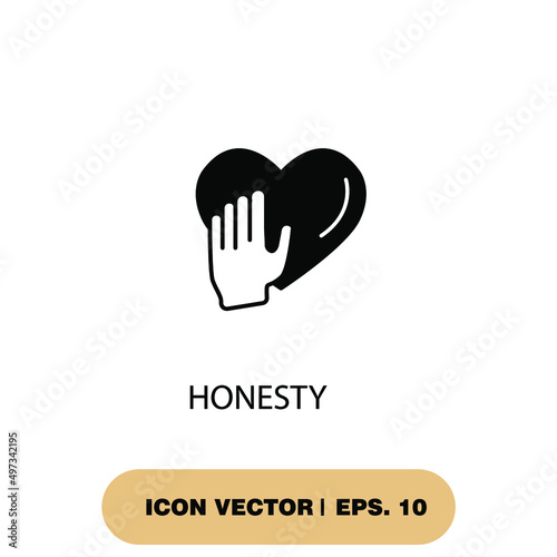 honesty icons  symbol vector elements for infographic web