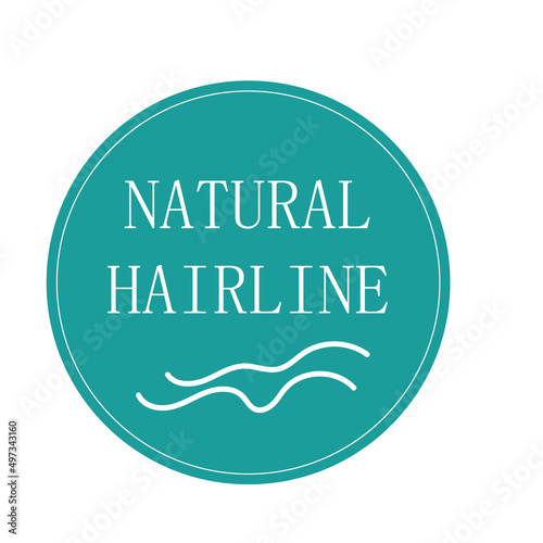 Natural hairline sticker, wig quality label design