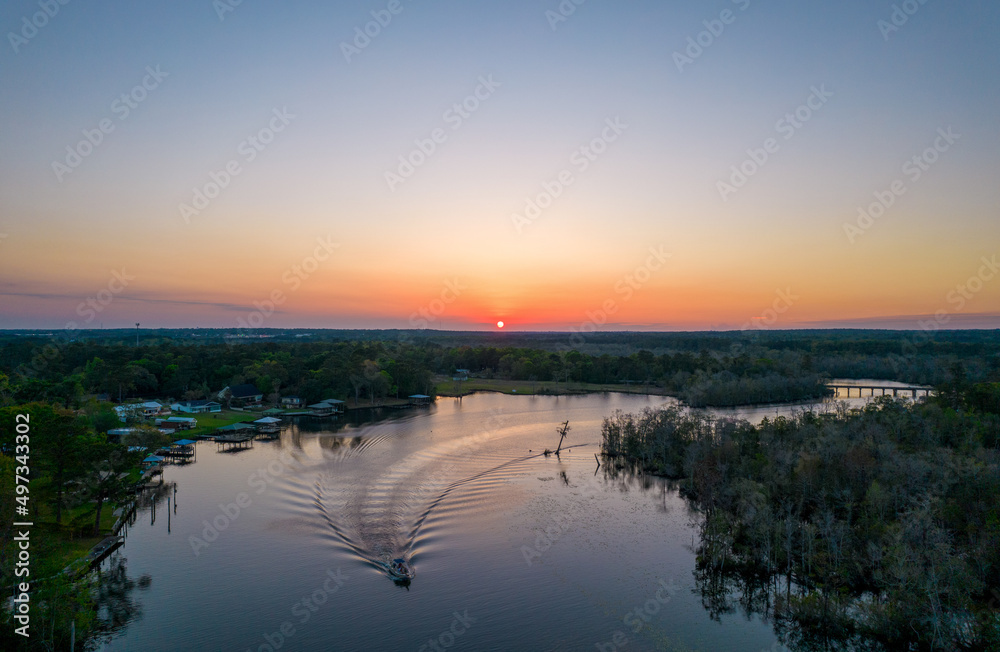 sunset over dog river sunset over dog river