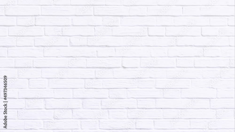 Texture background concept: white brick wall background in rural room