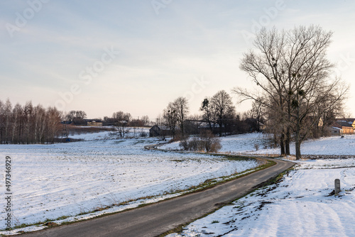 Dynamic winter landsacape on lublin up land © Blazej 
