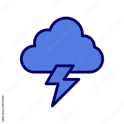 Cloud Lightning Icon