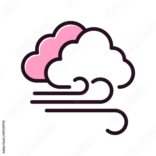 Cloudy Windy Icon
