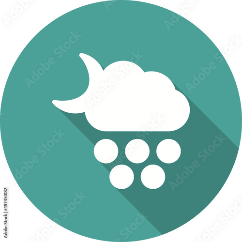 Moon Night Snow Icon