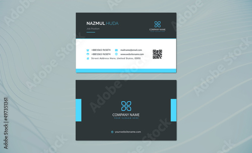 Minimalistic business card design