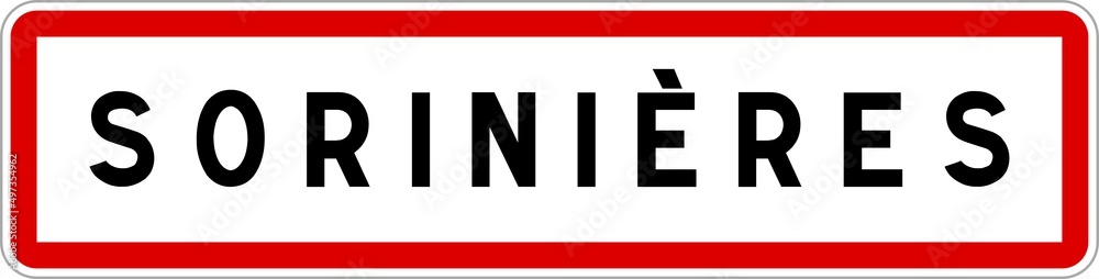 Panneau entrée ville agglomération Sorinières / Town entrance sign Sorinières Panneau entrée ville agglomération Sorinières / Town entrance sign Sorinières