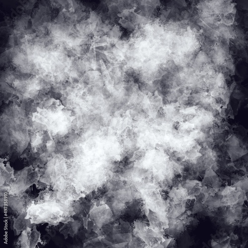 Background dark black gray white smoke texture