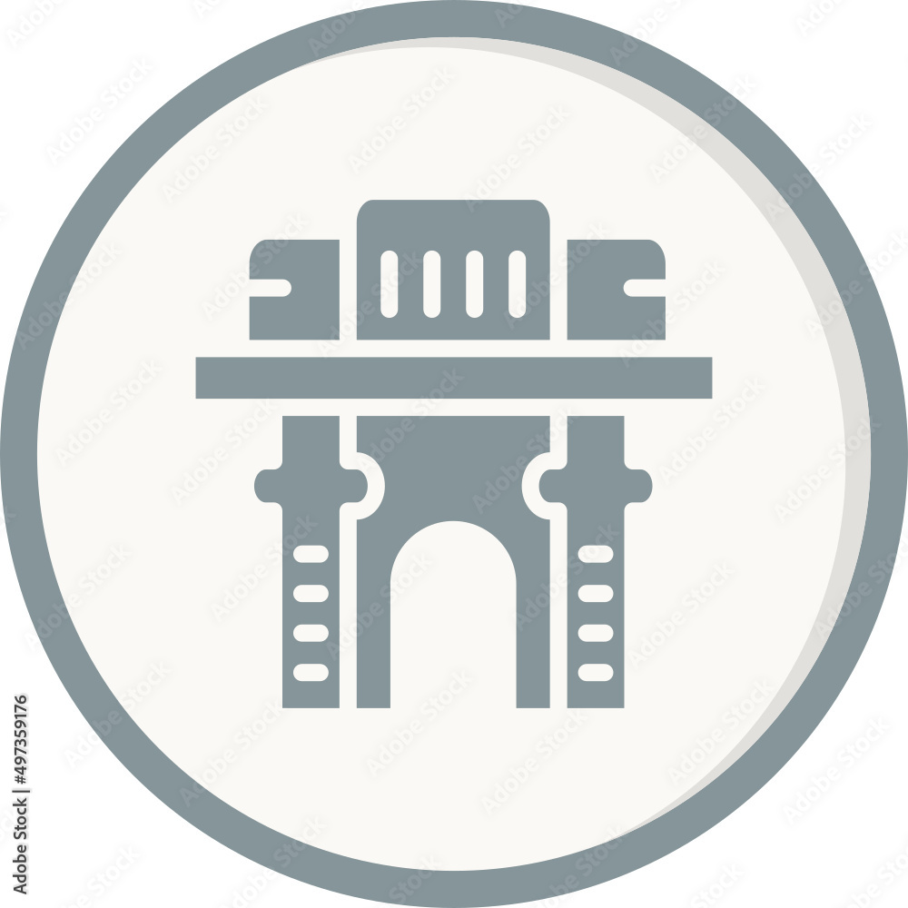 Fototapeta premium Gate Of India Icon