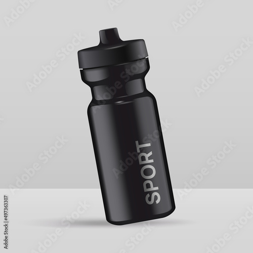 Reusable Water Bottle for Sport. Vector illustration