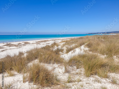 sand dunes and white beach