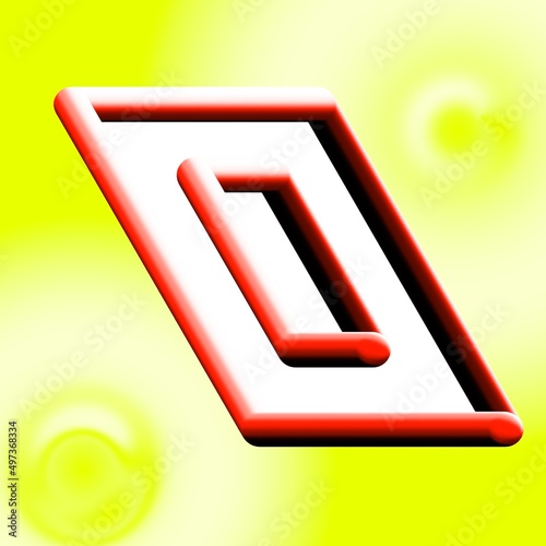 3d golden letter a