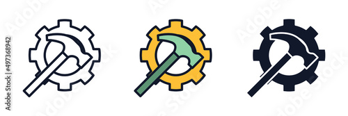 repair icon symbol template for graphic and web design collection logo vector illustration