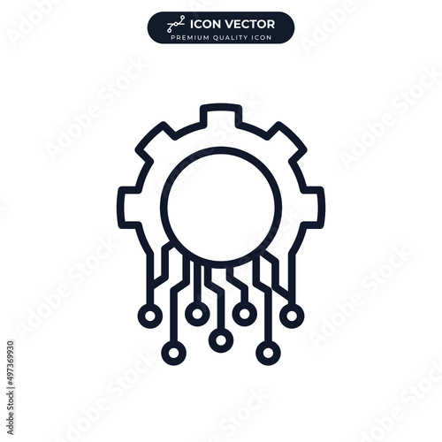 electronics engineering icon symbol template for graphic and web design collection logo vector illustration