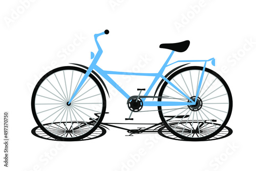 Blue bicycle