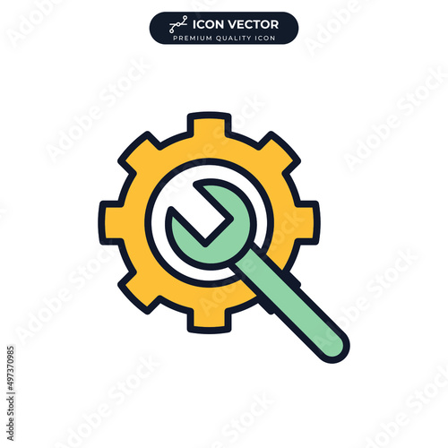 repair icon symbol template for graphic and web design collection logo vector illustration