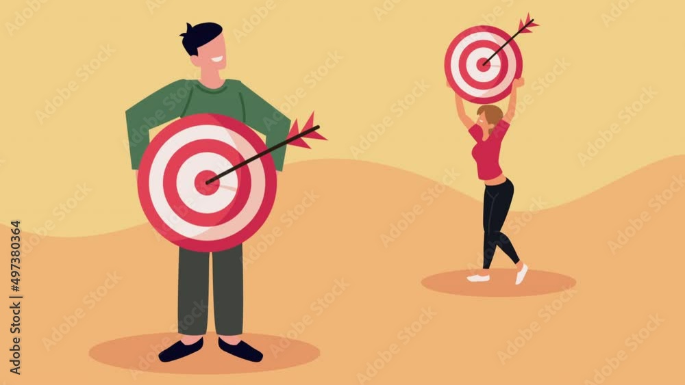 successful couple with targets characters successful couple with targets characters