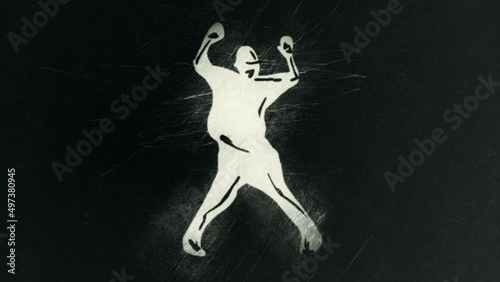 Hip hop dancer drawing - HAPPY FEET movement