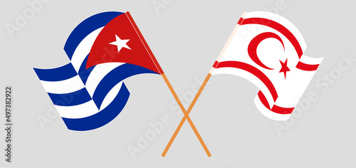 Crossed and waving flags of Cuba and Northern Cyprus Free Download Crossed and waving flags of Cuba and Northern Cyprus - GFXLoad