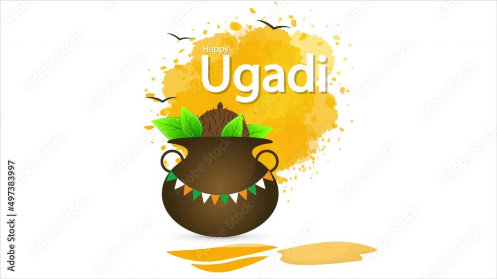 Ugadi Indian feast of traditional food, art video illustration. Ugadi Indian feast of traditional food, art video illustration.