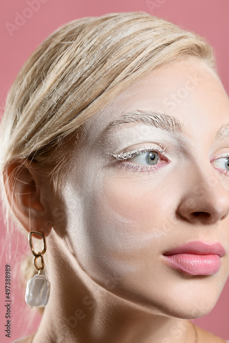 Portrait of beautiful woman...