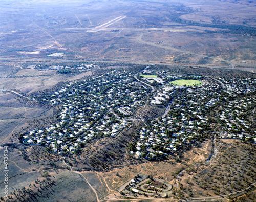 The coal mining town of Leigh Creek in South Australia .